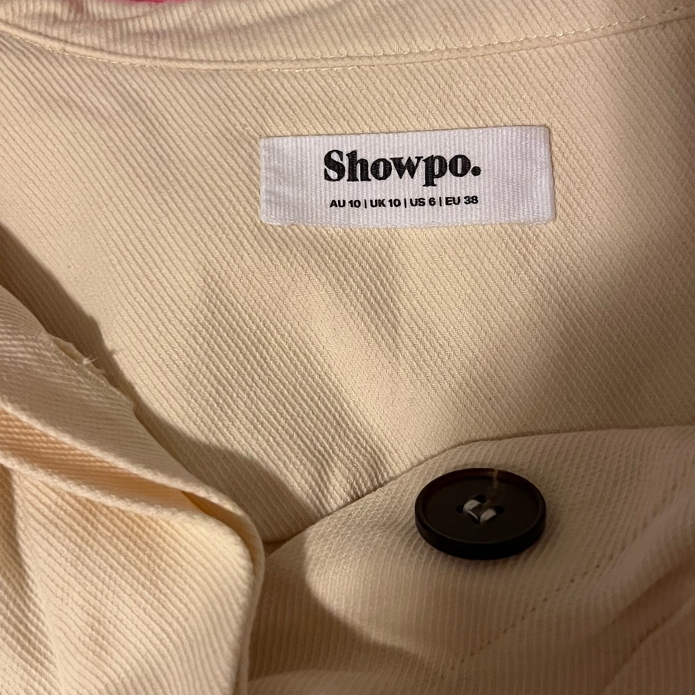 Showpo cream utility style belted mini dress - Picture 9 of 12